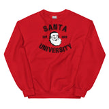 Santa University Sweatshirt, Unisex Santa University Crewneck Sweatshirt