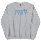 1989 Sweatshirt with birds, Unisex 1989 Crewneck Sweatshirt, TS Version 1989 Shirt