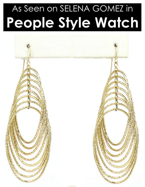 Layered Hoop Earrings As seen on the cover of People Style Watch magazine on Selena Gomez earrings Jewel Candy