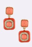 Jalepeno-Squares Earrings - My Jewel Candy - 1