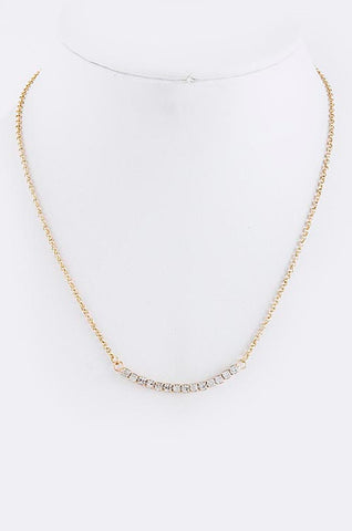 Crystal Bar Necklace - My Jewel Candy