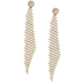 Crystal Fishnet Earrings (As seen in Life & Style and First for Women) - My Jewel Candy - 2