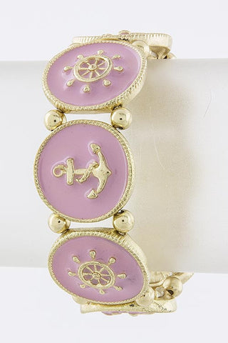 Out of Stock - Pink Anchor Bracelet - My Jewel Candy
