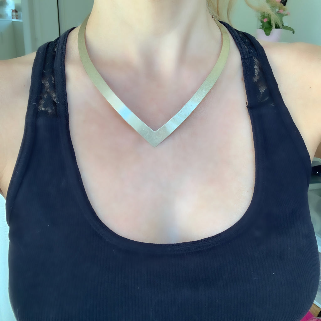Gold V Collar Necklace (Only ONE available)