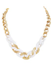 Gold & White Chain Necklace - My Jewel Candy - 1