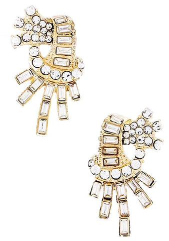 Gatsby Collection Crystal Burst Earrings - My Jewel Candy - 1