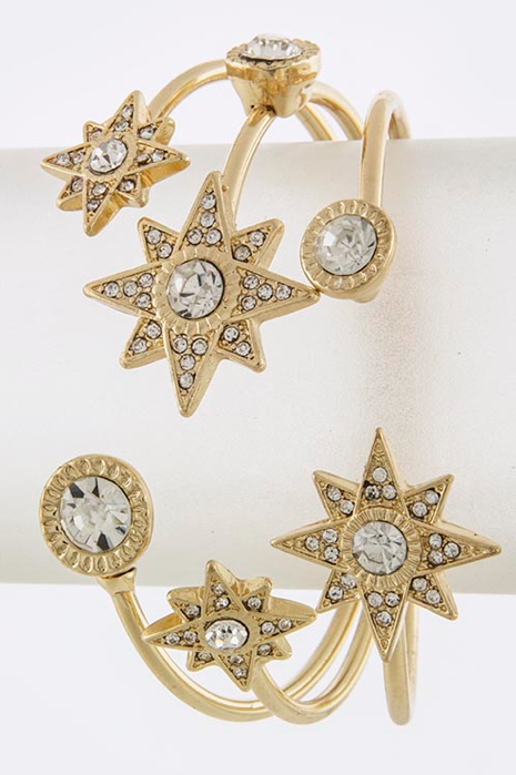 Holiday Stars Cuff Bracelet - My Jewel Candy