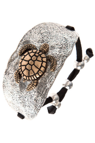 Vintage-Style "Save the Turtles" Bracelet - My Jewel Candy - 1