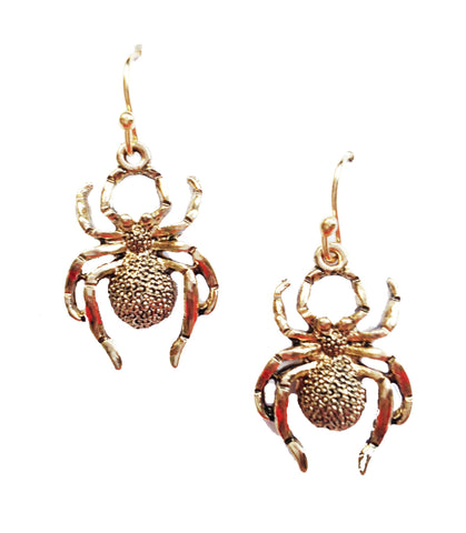 Gold Spider Earrings - My Jewel Candy