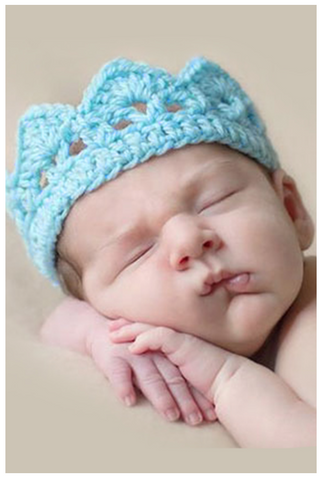 Crochet Newborn Baby Crown Costume - My Jewel Candy - 1