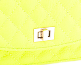 Neon Yellow Quilted Bag - My Jewel Candy - 4
