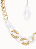 Gold & White Chain Necklace - My Jewel Candy - 2