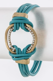 Looped Leather Bracelet - My Jewel Candy - 2
