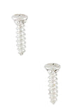 Screwed Crystal Earrings (Gold) - My Jewel Candy - 2