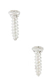 Screwed Crystal Earrings (Gunmetal) - As seen in People Style Watch Magazine - My Jewel Candy - 4