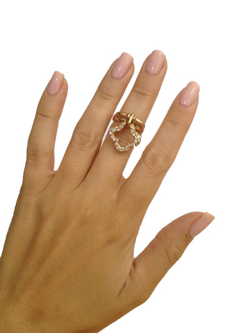 Dangling Clover Midi-Ring or Ring - My Jewel Candy