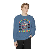 All Booked for Christmas Garment-Dyed Sweatshirt