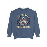 All Booked for Christmas Garment-Dyed Sweatshirt