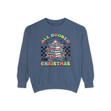 All Booked for Christmas Garment-Dyed Sweatshirt