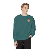 Recipe on Back Sweatshirt, Gingerbread Christmas Recipe Crewneck, Sugar Cookie Recipe Shirt, Trending Unisex Christmas Garment-Dyed Sweatshirt