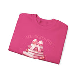 Coquette Christmas All Booked for Christmas Sweatshirt, Bookish Christmas Schedule Shirt, Coquette Pink Bows Sweatshirt Gift for Friend, Booktok Gift ideas, Classic Christmas Sweatshirts for book lovers, Casual Comfort for fantasy book readers,