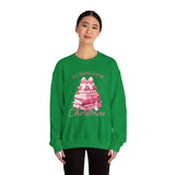 Coquette Christmas All Booked for Christmas Sweatshirt, Bookish Christmas Schedule Shirt, Coquette Pink Bows Sweatshirt Gift for Friend, Booktok Gift ideas, Classic Christmas Sweatshirts for book lovers, Casual Comfort for fantasy book readers,