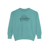 Sorry I'm Booked Sweatshirt for the Bookish or Booktok Fan (Comfort Colors)