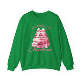 Coquette Christmas All Booked for Christmas Sweatshirt, Bookish Christmas Schedule Shirt, Coquette Pink Bows Sweatshirt Gift for Friend, Booktok Gift ideas, Classic Christmas Sweatshirts for book lovers, Casual Comfort for fantasy book readers,