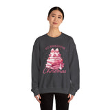 Coquette Christmas All Booked for Christmas Sweatshirt, Bookish Christmas Schedule Shirt, Coquette Pink Bows Sweatshirt Gift for Friend, Booktok Gift ideas, Classic Christmas Sweatshirts for book lovers, Casual Comfort for fantasy book readers,
