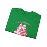 Coquette Christmas All Booked for Christmas Sweatshirt, Bookish Christmas Schedule Shirt, Coquette Pink Bows Sweatshirt Gift for Friend, Booktok Gift ideas, Classic Christmas Sweatshirts for book lovers, Casual Comfort for fantasy book readers,