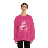 Coquette Christmas All Booked for Christmas Sweatshirt, Bookish Christmas Schedule Shirt, Coquette Pink Bows Sweatshirt Gift for Friend, Booktok Gift ideas, Classic Christmas Sweatshirts for book lovers, Casual Comfort for fantasy book readers,