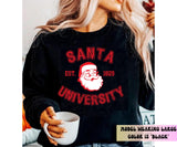 Santa University Sweatshirt, Unisex Santa University Crewneck Sweatshirt