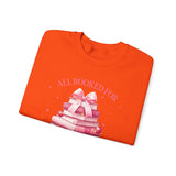 Coquette Christmas All Booked for Christmas Sweatshirt, Bookish Christmas Schedule Shirt, Coquette Pink Bows Sweatshirt Gift for Friend, Booktok Gift ideas, Classic Christmas Sweatshirts for book lovers, Casual Comfort for fantasy book readers,