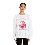 Coquette Christmas All Booked for Christmas Sweatshirt, Bookish Christmas Schedule Shirt, Coquette Pink Bows Sweatshirt Gift for Friend, Booktok Gift ideas, Classic Christmas Sweatshirts for book lovers, Casual Comfort for fantasy book readers,