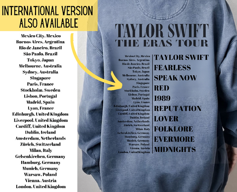 INTERNATIONAL Version - Eras Swiftie Crewneck