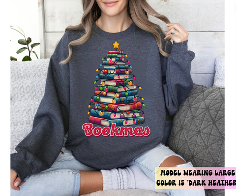 All Booked for Christmas Glass Tumbler, Iced Coffee Glass Cup for Bookworms, Bookish Merch, Booktok Can-shaped glass