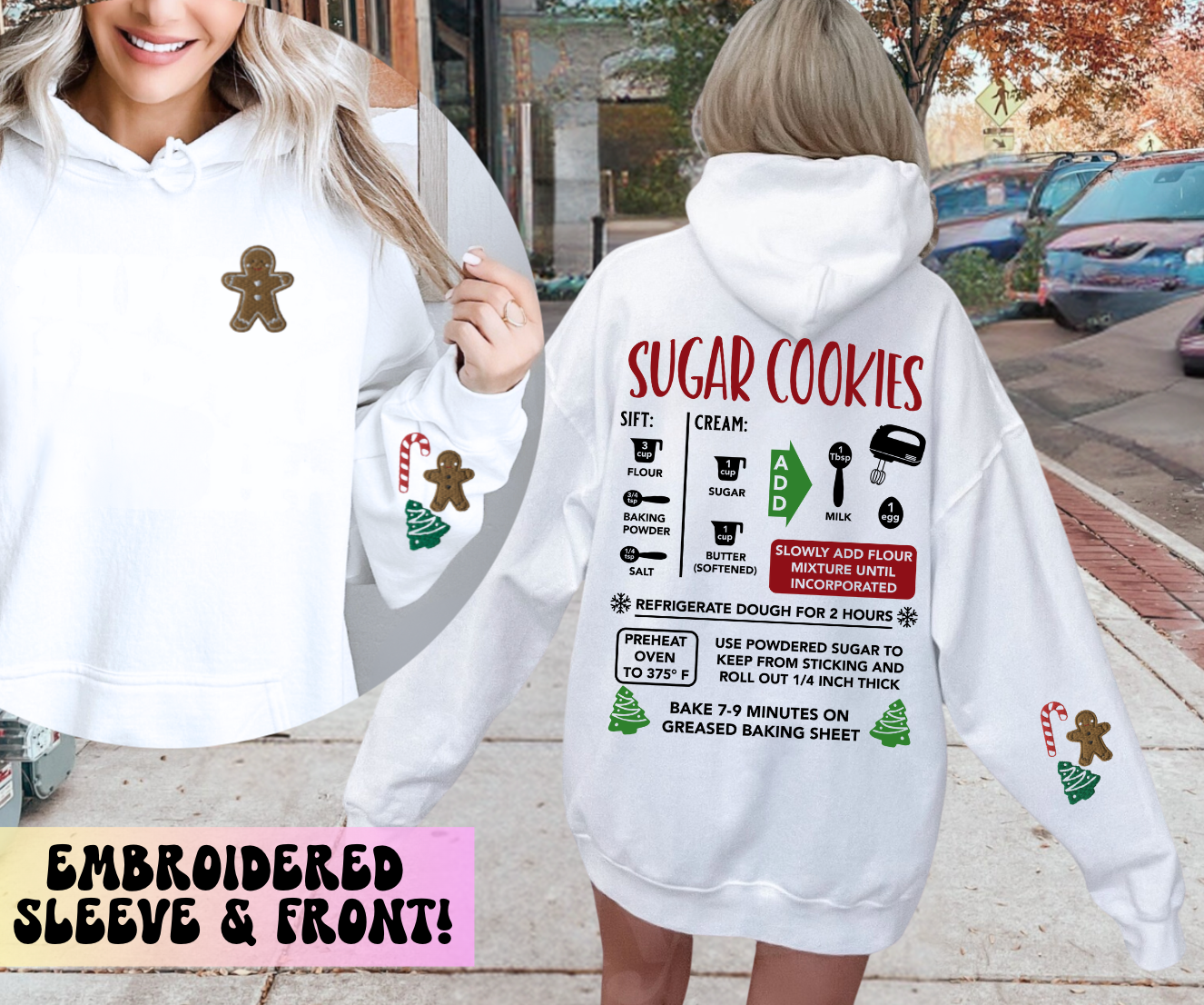 Cookies ingredients hoodie sale