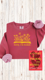 Sorry I'm Booked Sweatshirt for the Bookish or Booktok Fan (Comfort Colors)