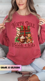 North Pole Book Club Bookish Christmas Sweatshirt, friend gift, Classic christmas sweatshirt casual comfort for fantasy book bookish gifts for friends