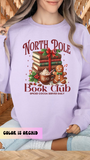 North Pole Book Club Bookish Christmas Sweatshirt, friend gift, Classic christmas sweatshirt casual comfort for fantasy book bookish gifts for friends