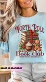 North Pole Book Club Bookish Christmas Sweatshirt, friend gift, Classic christmas sweatshirt casual comfort for fantasy book bookish gifts for friends