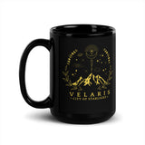 Velaris Coffee Cup, SJM Merch Gift Mug, ACOTAR Gift Coffee Mug for Bookish and Spicy Readers, Black Glossy Mug