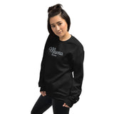 Embroidered Mama Sweatshirt with initials on Sleeve, Custom Mama Established Unisex Crewneck, Personalized Mom Shirt with Date, New Mom Gift
