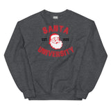 Santa University Sweatshirt, Unisex Santa University Crewneck Sweatshirt