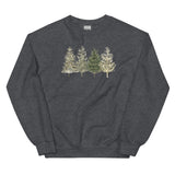 Christmas Tree Sweatshirt, Cute Holiday Themed Crewneck