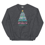 All Booked For Christmas Sweatshirt, Bookish Holiday Crewneck Sweatshirt, Bookworm Christmas Gift