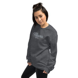 Embroidered Mama Sweatshirt with initials on Sleeve, Custom Mama Established Unisex Crewneck, Personalized Mom Shirt with Date, New Mom Gift