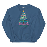 All Booked For Christmas Sweatshirt, Bookish Holiday Crewneck Sweatshirt, Bookworm Christmas Gift