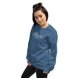 Embroidered Mama Sweatshirt with initials on Sleeve, Custom Mama Established Unisex Crewneck, Personalized Mom Shirt with Date, New Mom Gift