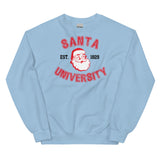 Santa University Sweatshirt, Unisex Santa University Crewneck Sweatshirt